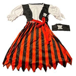 Girls Youth Pirate Lass Costume Large 12-14